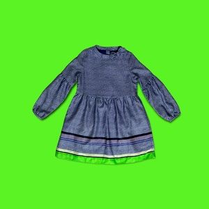 Janie and Jack dress with oval skirt and bow on collar